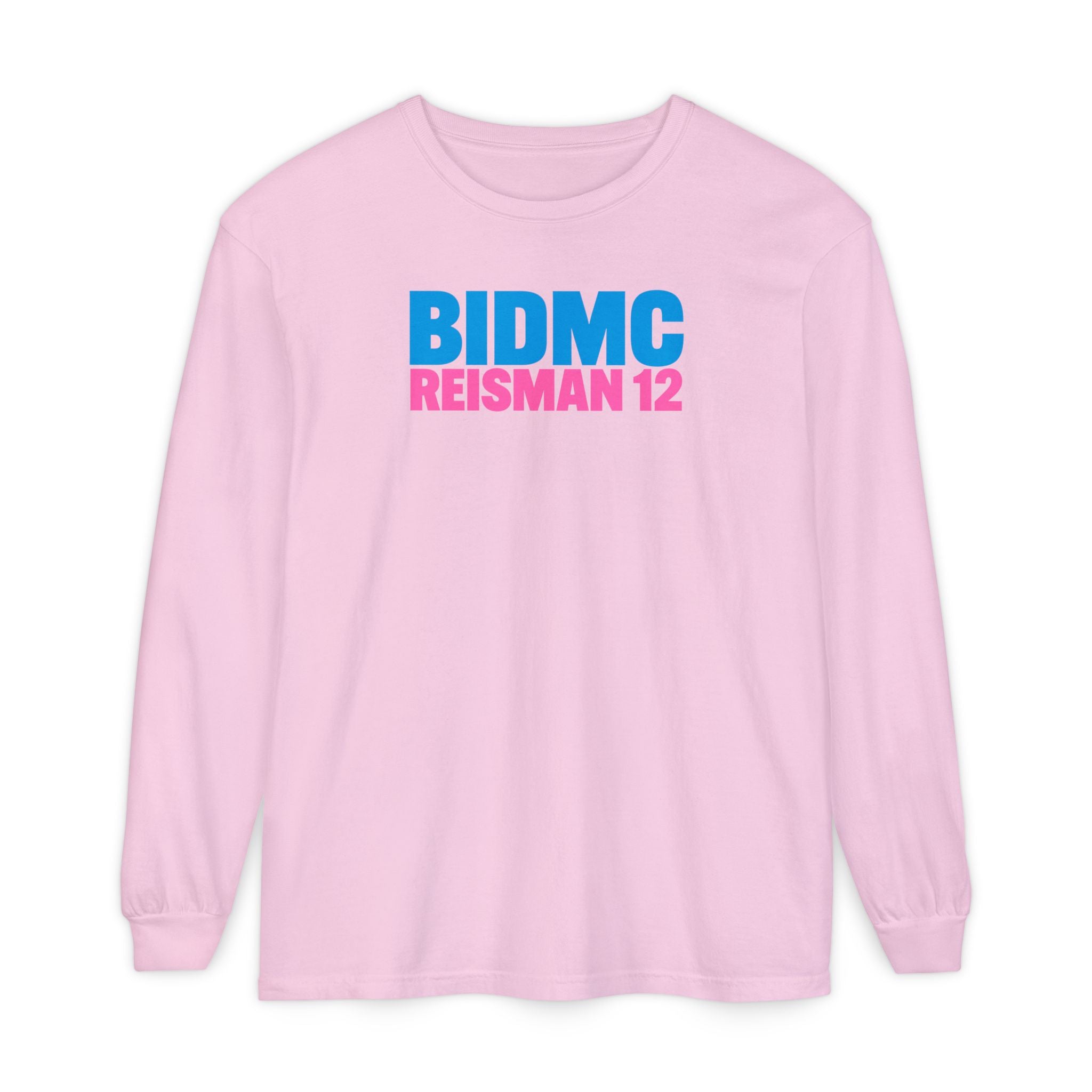 BIDMC REISMAN 12 Pink CREWNECK LONG SLEEVE TEE