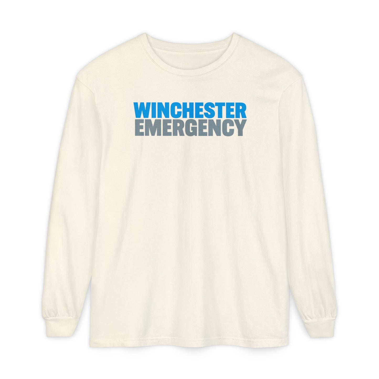 Winchester Emergency Comfort Colors Crewneck Long Sleeve T-Shirt