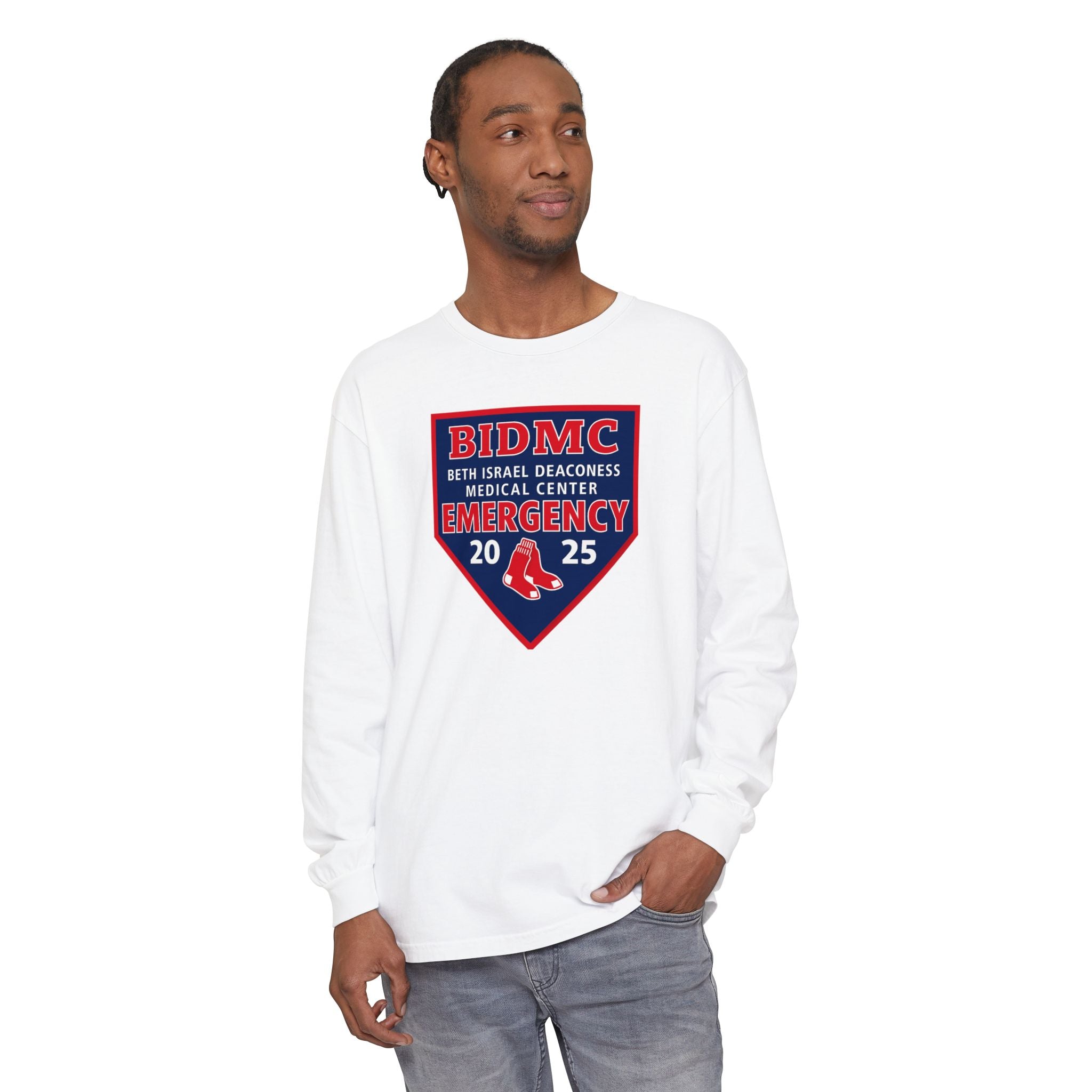 BIDMC Emergency Department Long Sleeve Tee – 2025 Red Sox Edition