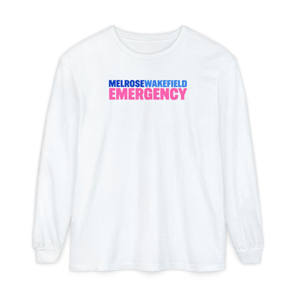 MELROSE WAKEFIELD EMERGENCY Pink CREWNECK LONG SLEEVE TEE
