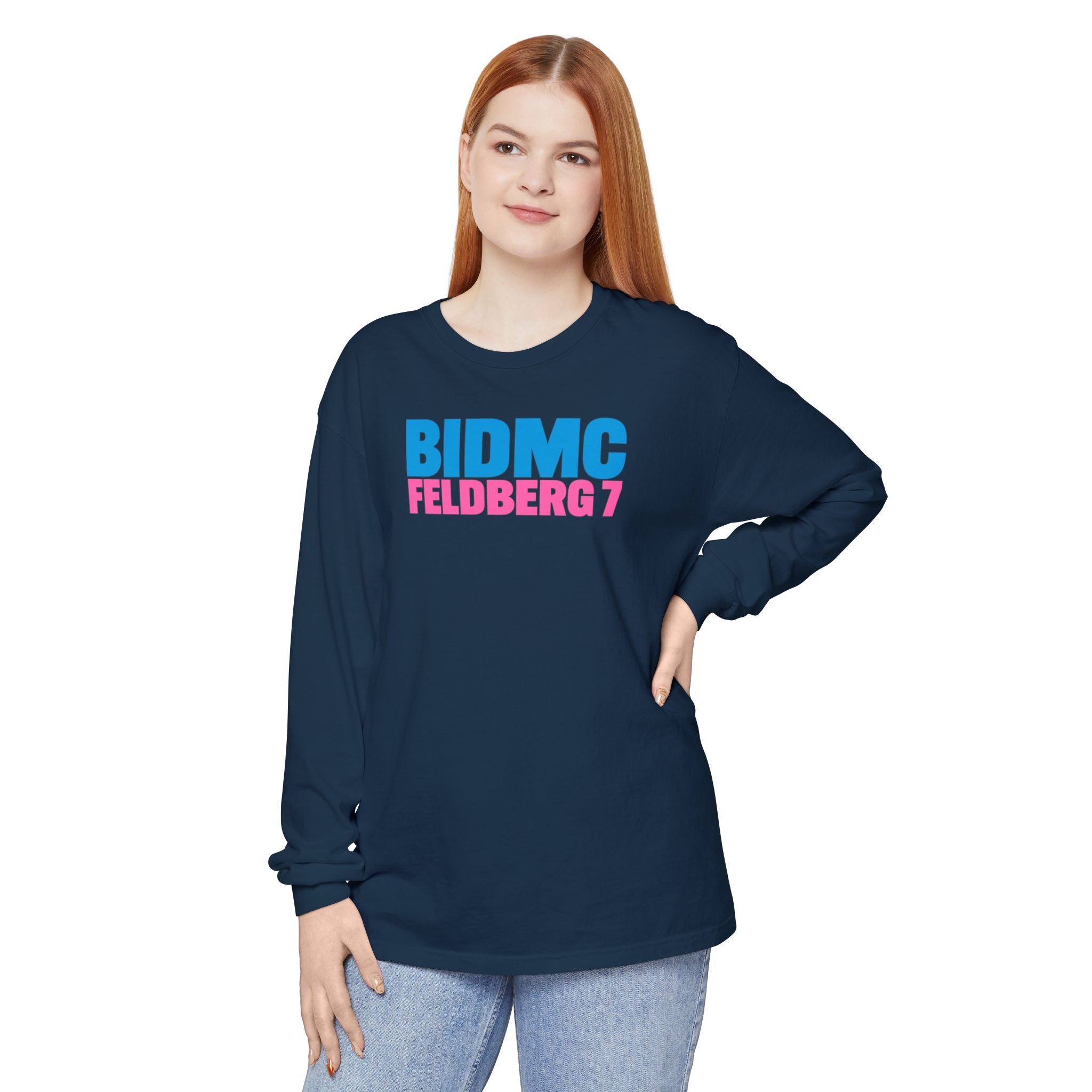 BIDMC FELDBERG 7 Pink LONG SLEEVE TEE