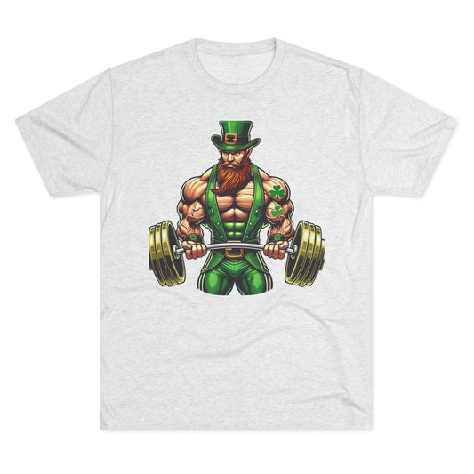 St. Patrick's Day Strongman Crew Tee for Fitness Enthusiasts