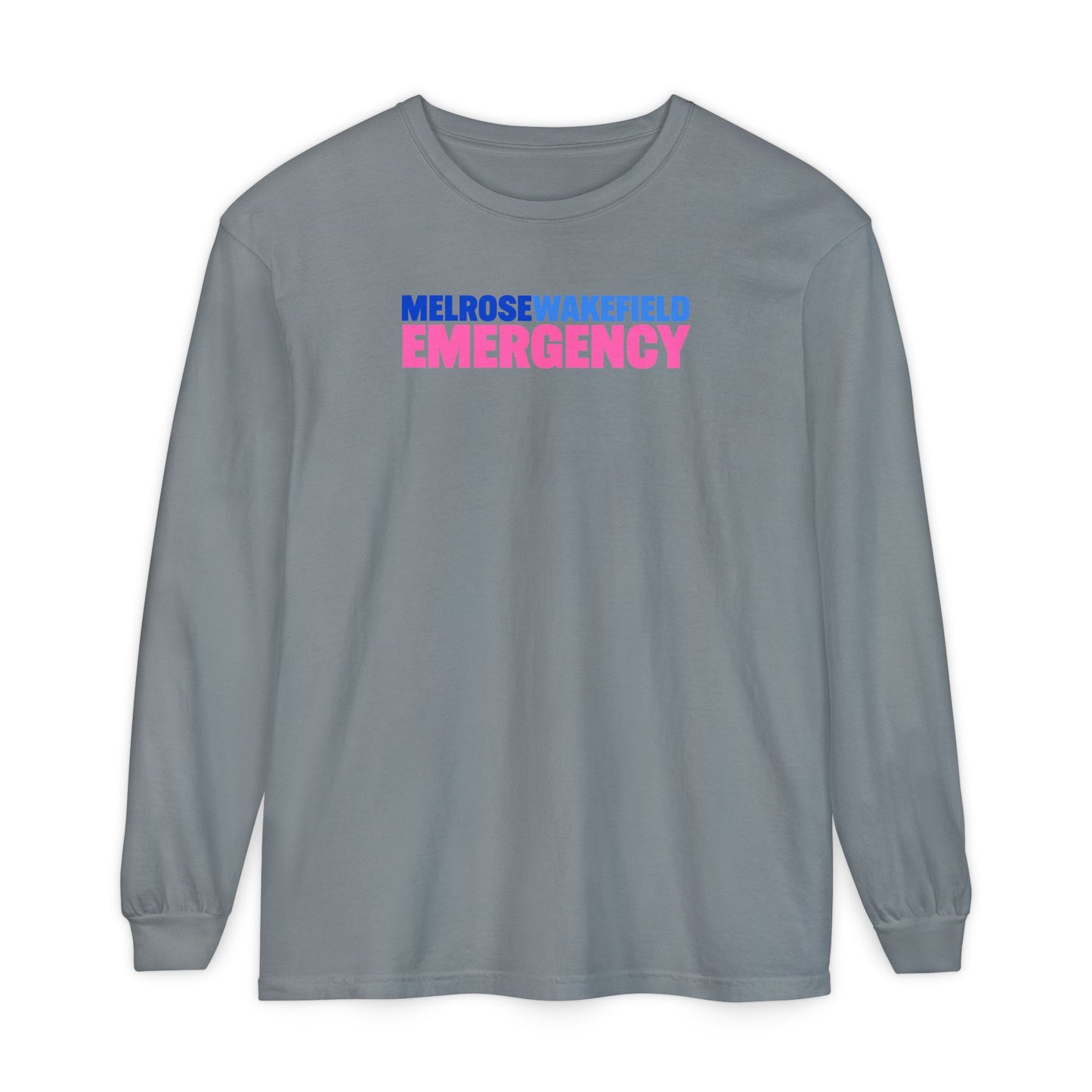 MELROSE WAKEFIELD EMERGENCY Pink CREWNECK LONG SLEEVE TEE