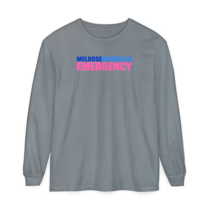 MELROSE WAKEFIELD EMERGENCY Pink CREWNECK LONG SLEEVE TEE