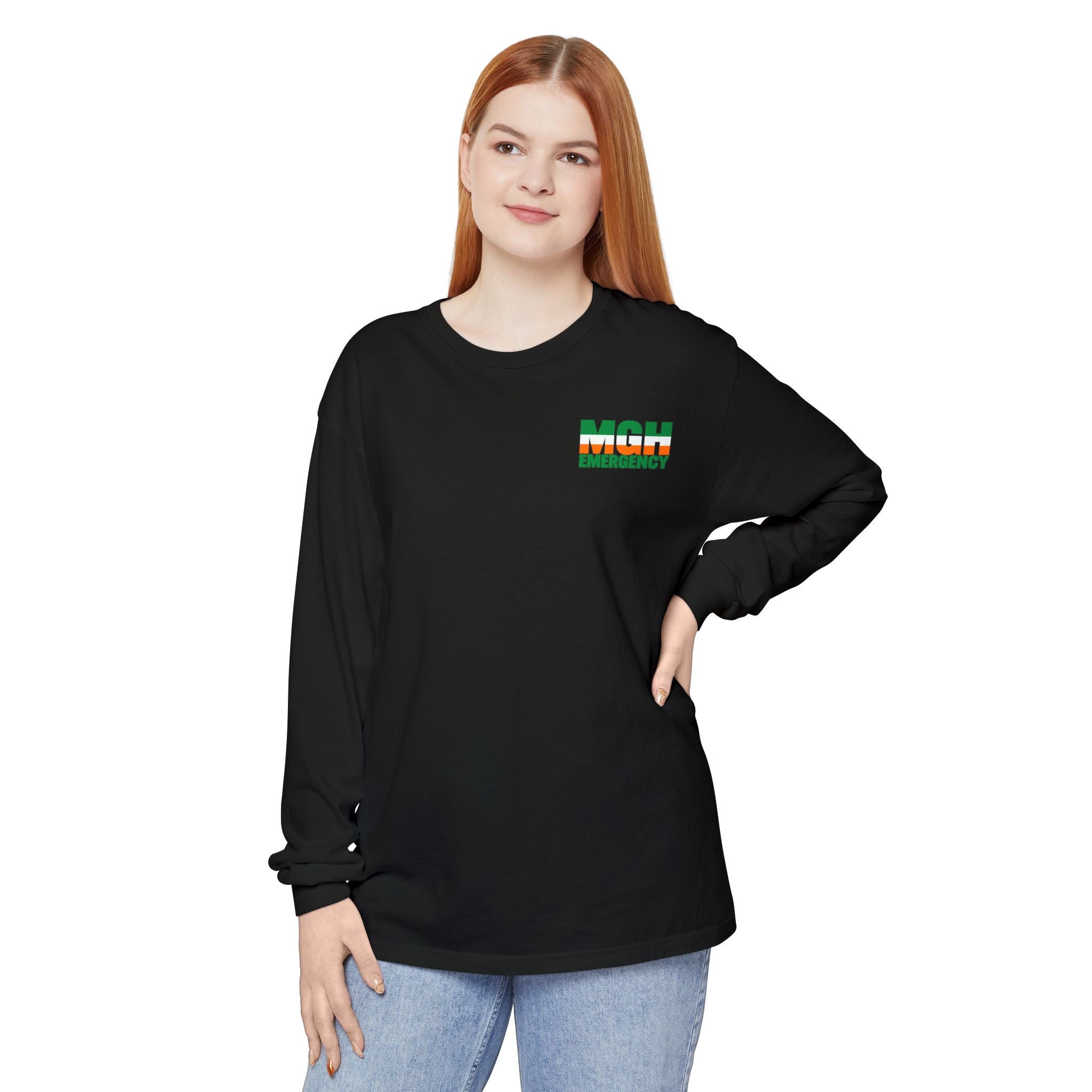 MGH Saint Patricks Day Long Sleeve Comfort Colors Tee