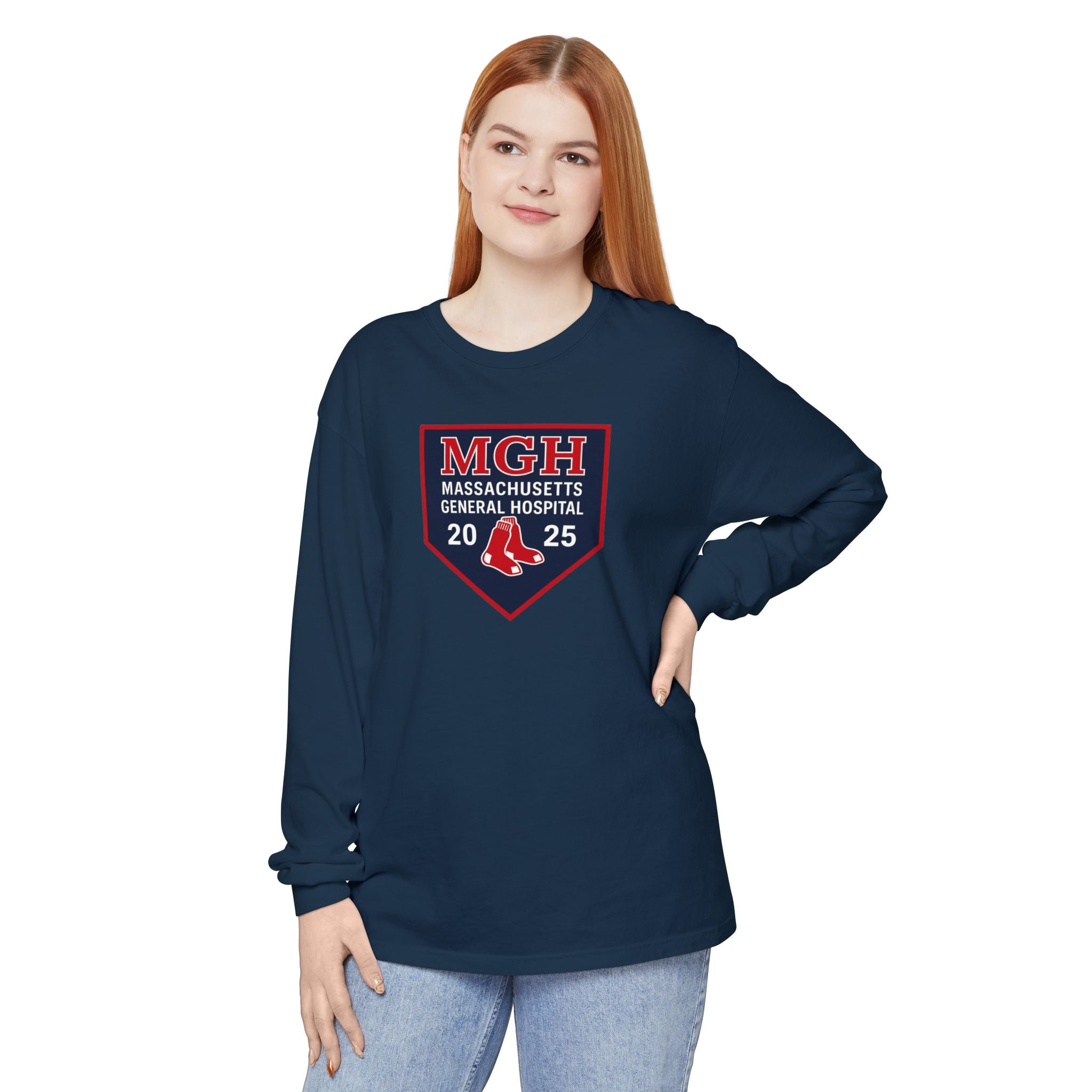MGH Emergency Department Long Sleeve Tee – 2025 Red Sox Edition