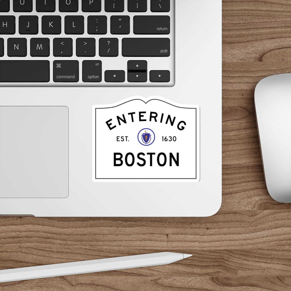 Entering Boston Sticker