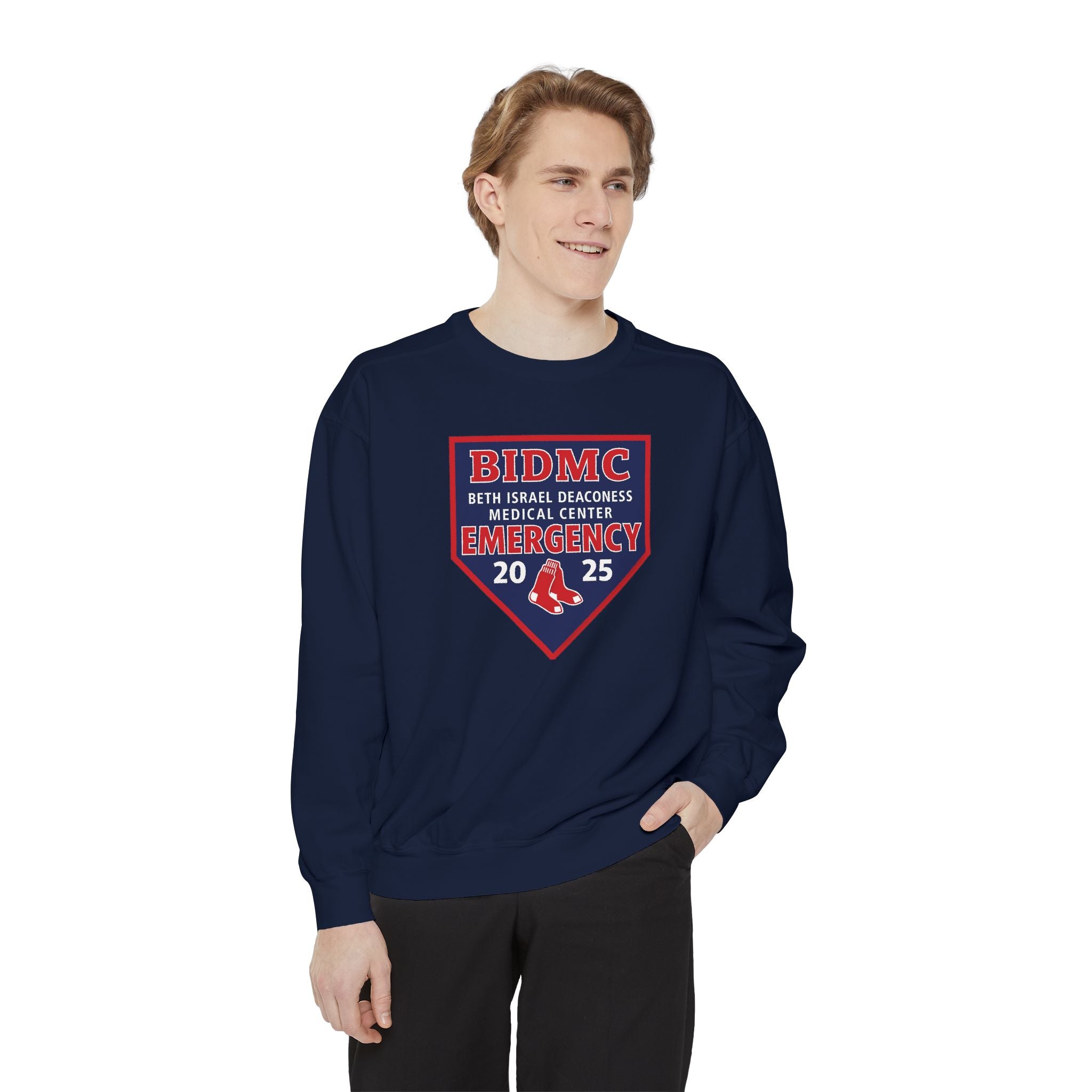 BIDMC Emergency Department Crewneck Sweatshirt – 2025 Red Sox Edition