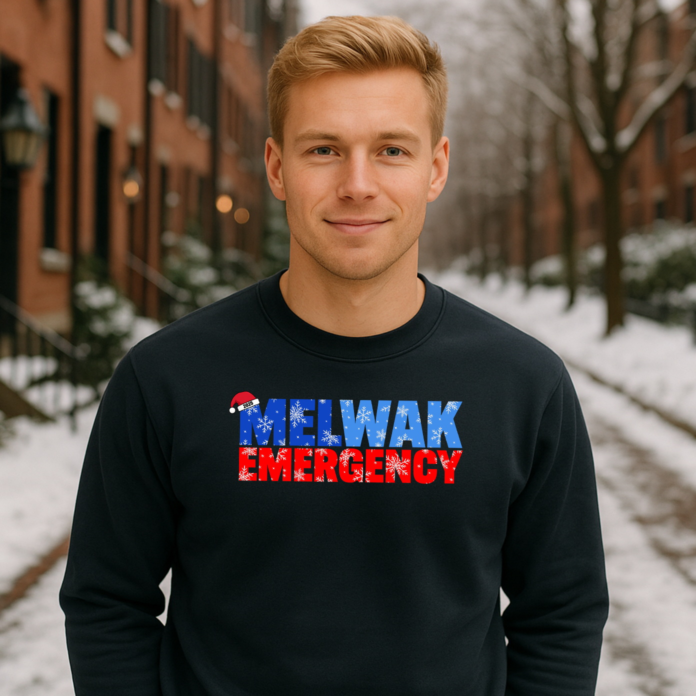 MELWAK Emergency Holiday Sweatshirt